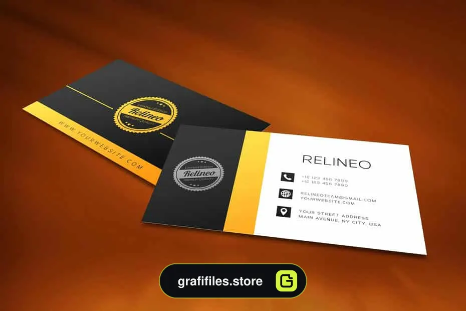 موکاپ کارت ویزیت Business Card Mock-up Bigpack