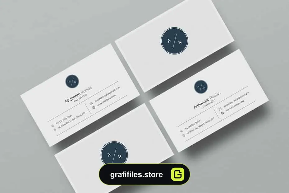 فایل لایه باز کارت ویزیت Business Card Prime Bundle