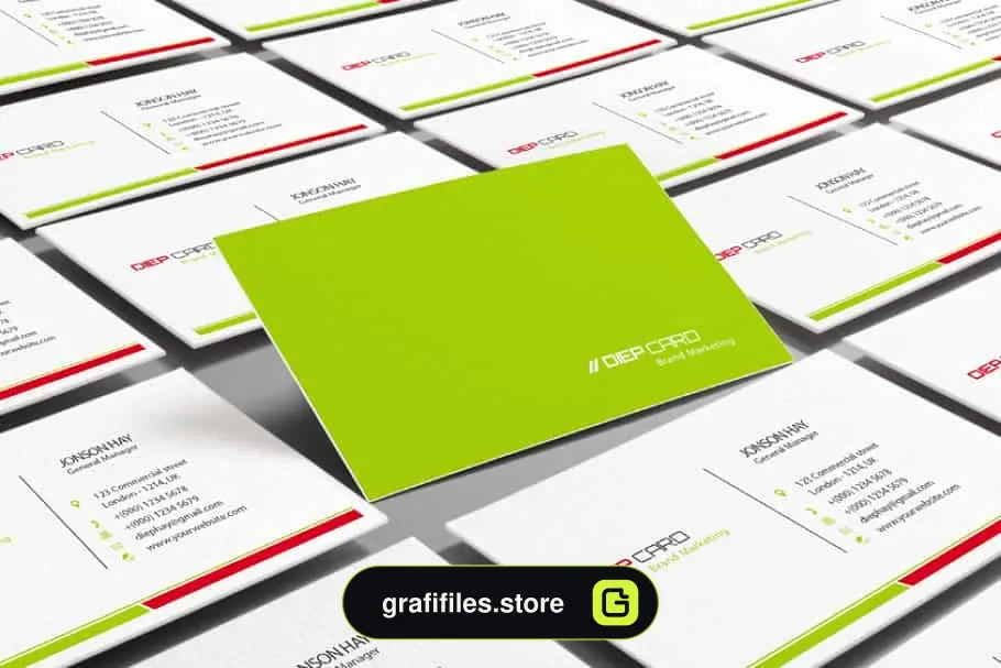 فایل لایه باز کارت ویزیت Business Card Template - 7