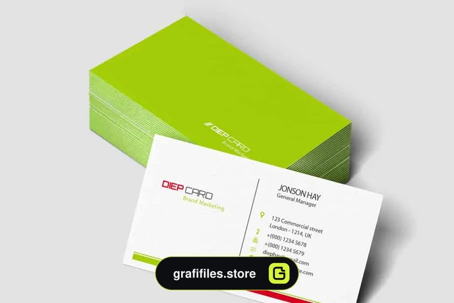فایل لایه باز کارت ویزیت Business Card Template - 9