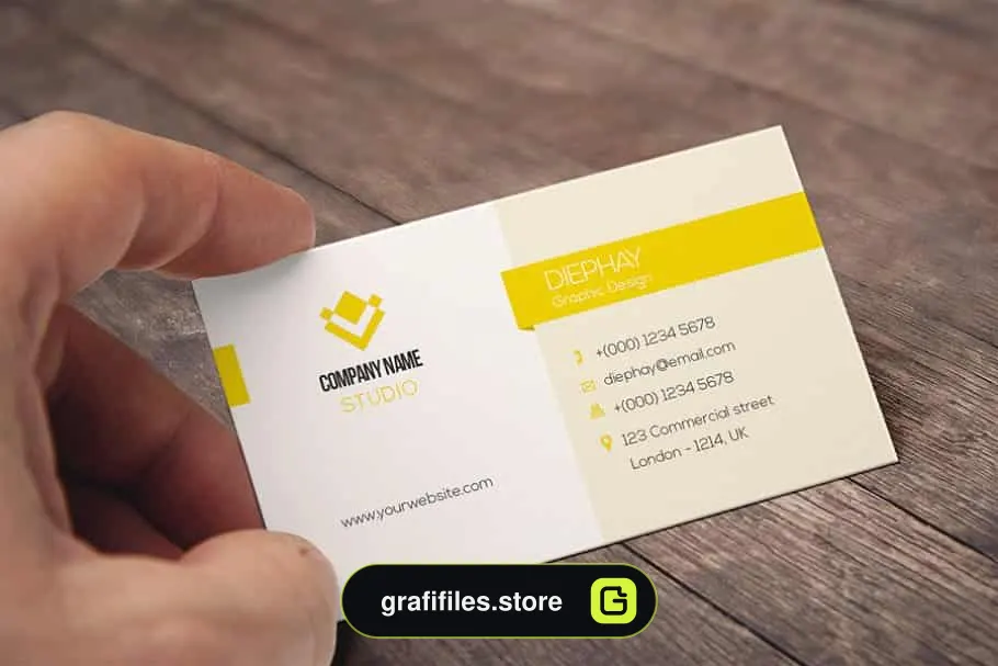 فایل لایه باز کارت ویزیت Business Card Template - 11