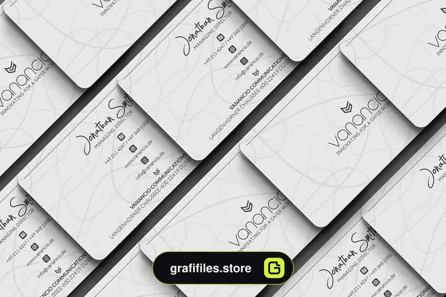 فایل لایه باز کارت ویزیت Business Cards Bundle