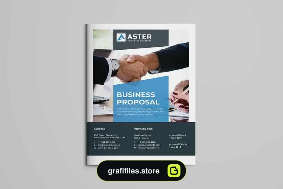 قالب ایندیزاین پروپوزال Business Proposal Template