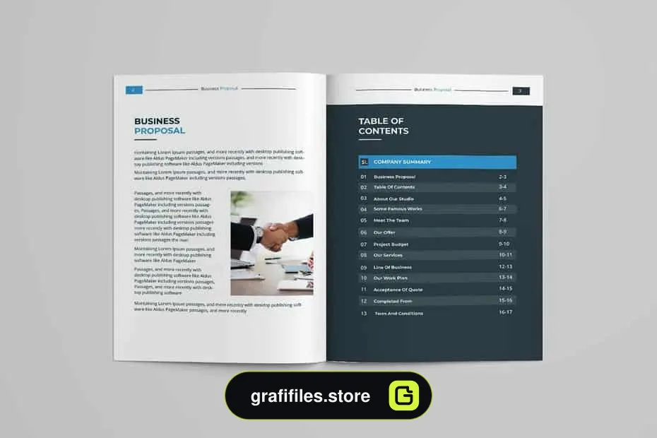 قالب ایندیزاین پروپوزال Business Proposal Template
