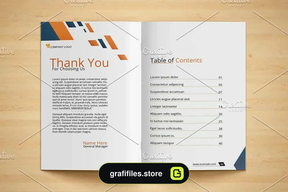 فایل لایه باز پروپوزال Business Proposal – V01