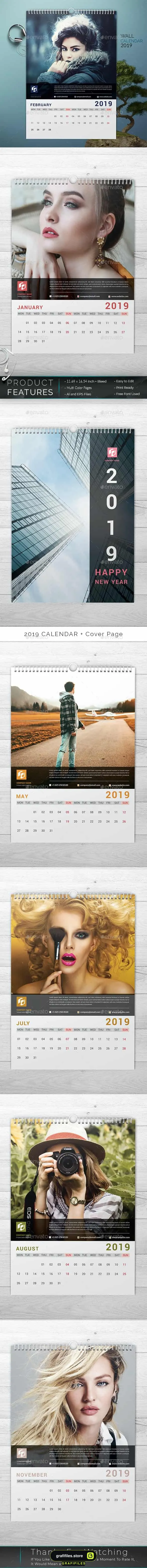 وکتور تقویم میلادی Calendar