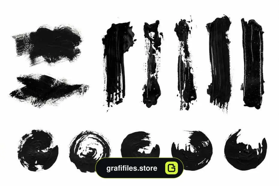 براش Calligraphy Strokes Set