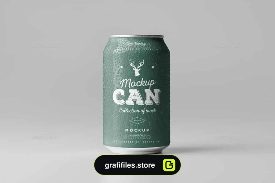 موکاپ قوطی نوشابه Can Mock-up 6