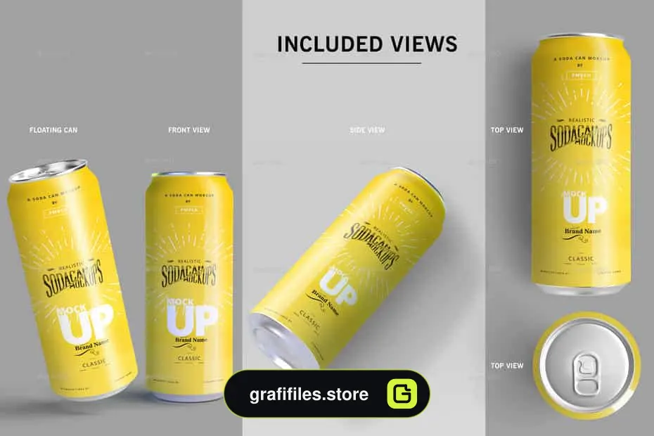 موکاپ قوطی نوشابه Can Mockups