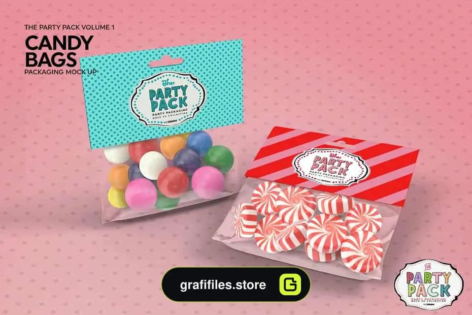 موکاپ بسته بندی شکلات Candy 