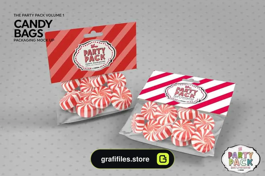موکاپ بسته بندی شکلات Candy - 4