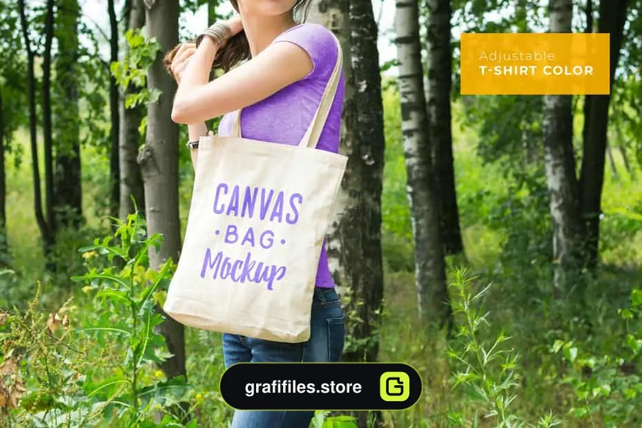 موکاپ ساک دستی Canvas Bag Mockup Pack