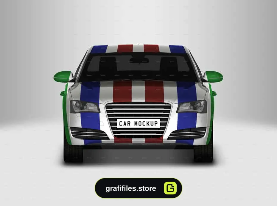 موکاپ ماشین Car Mockup Based On Audi A8 – 5 In 1