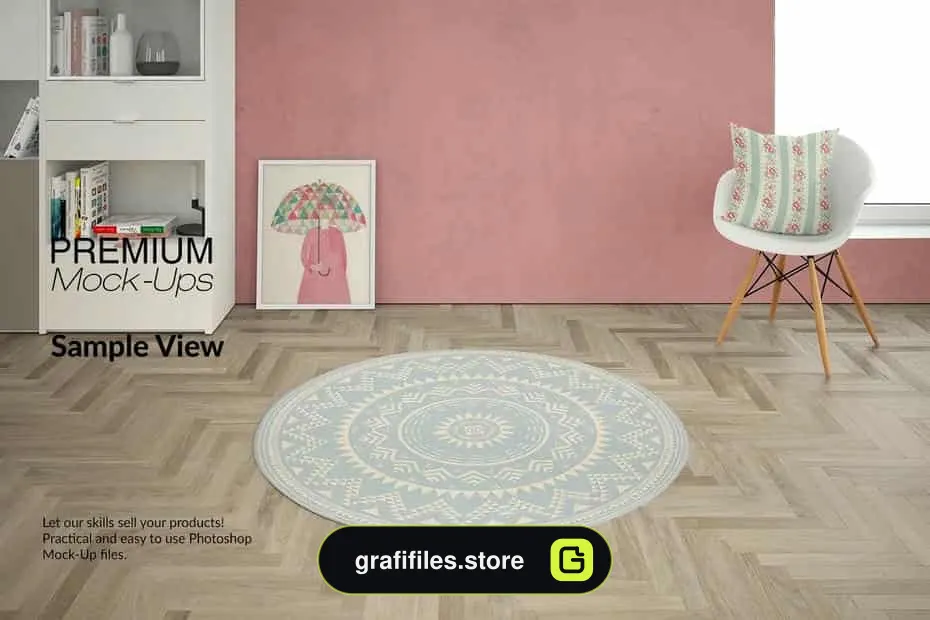 موکاپ ست فرش و کوسن