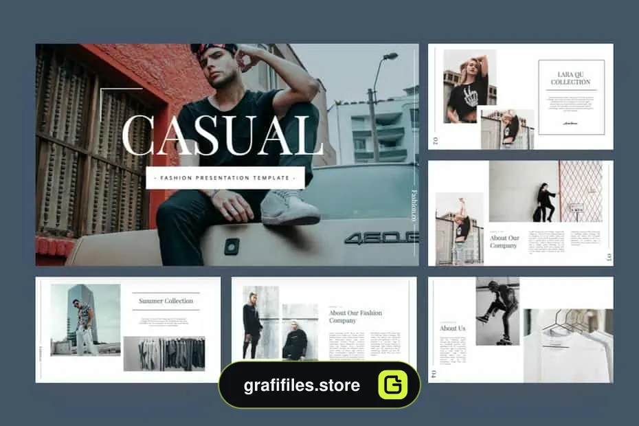 قالب کینوت Casual – Fashion Keynote Template