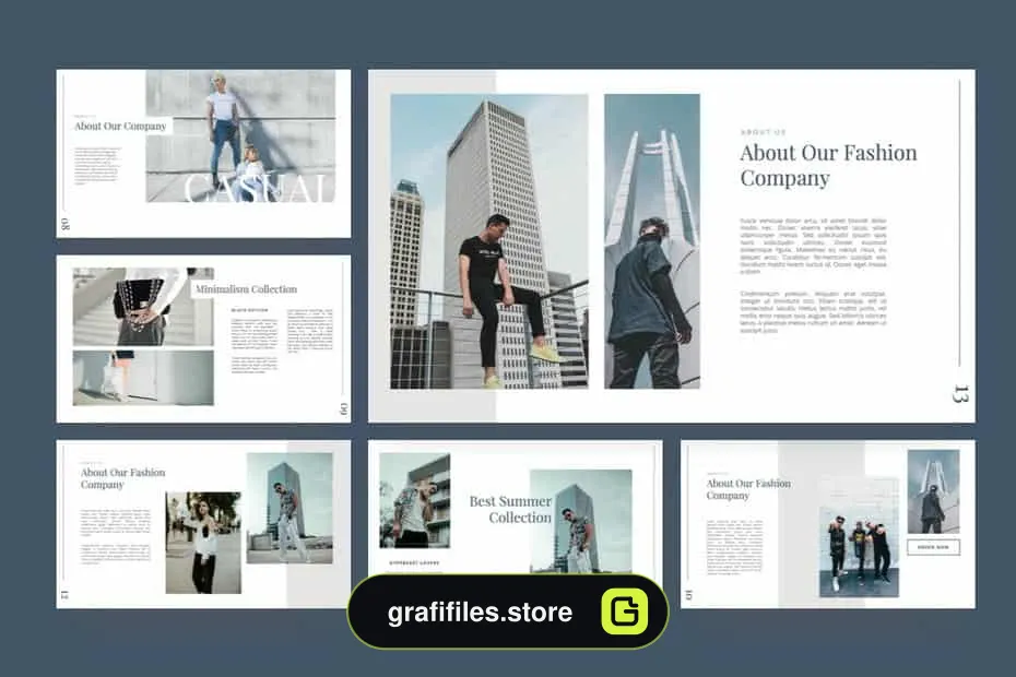 قالب کینوت Casual – Fashion Keynote Template