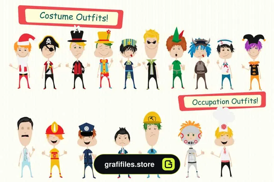 دانلود جعبه ابزار ساخت کاراکتر موشن گرافیک Character Creation Kit - 4 جعبه ابزار ساخت کاراکتر - 3