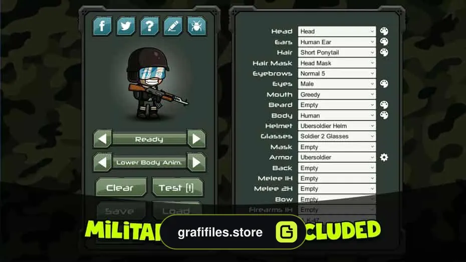 Character Editor Megapack برای یونیتی - 3