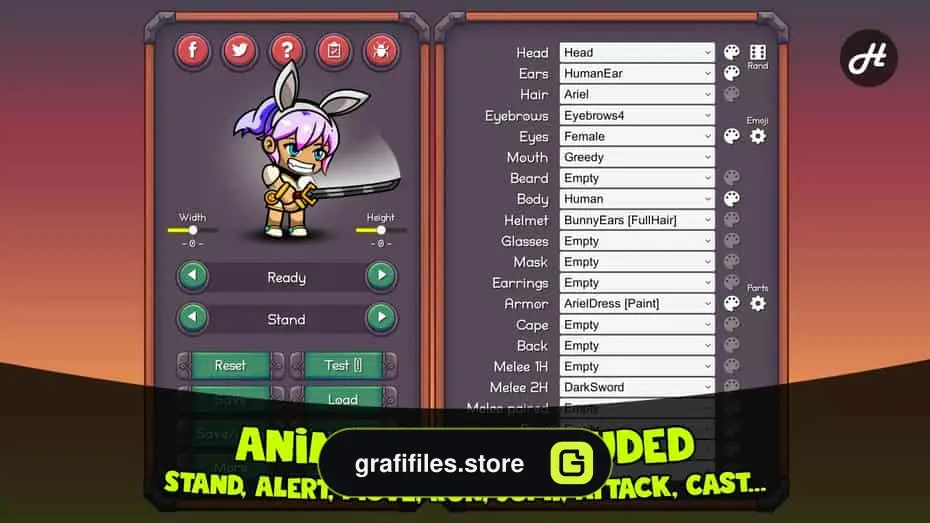 Character Editor Megapack برای یونیتی - 11