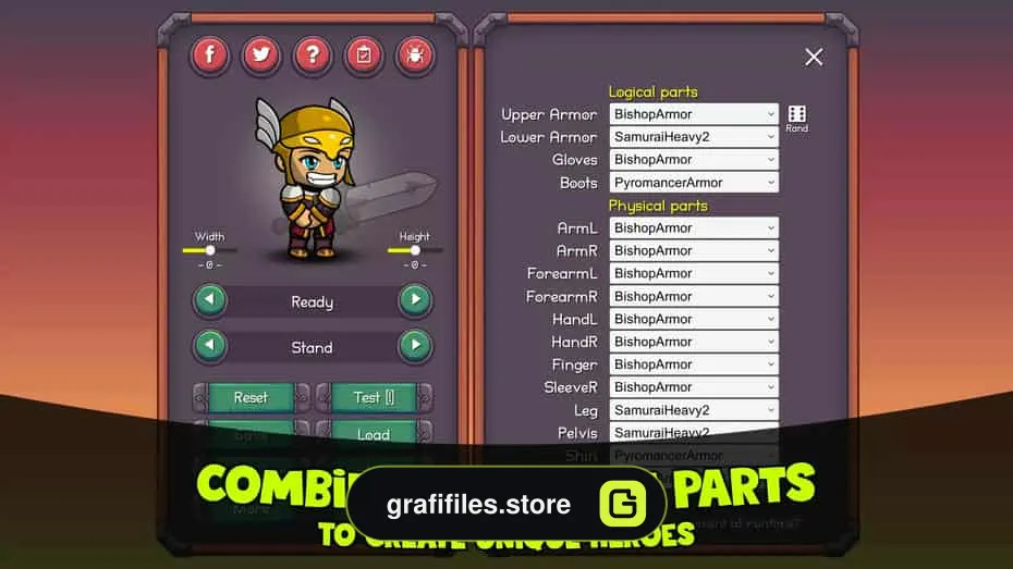 Character Editor Megapack برای یونیتی - 15