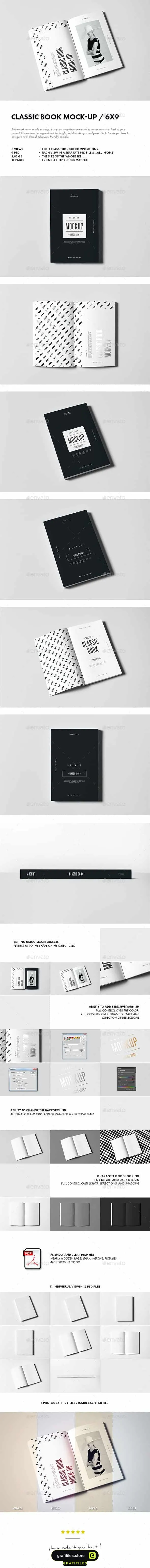 موکاپ کتاب Classic Book Mock-up