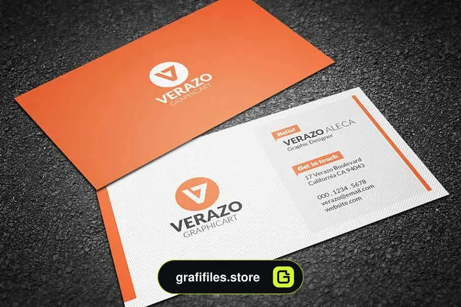 فایل لایه باز کارت ویزیت مدرن Clean Modern Business Card Template