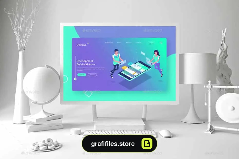 موکاپ مایکروسافت سرفیس Clean Surface Pro