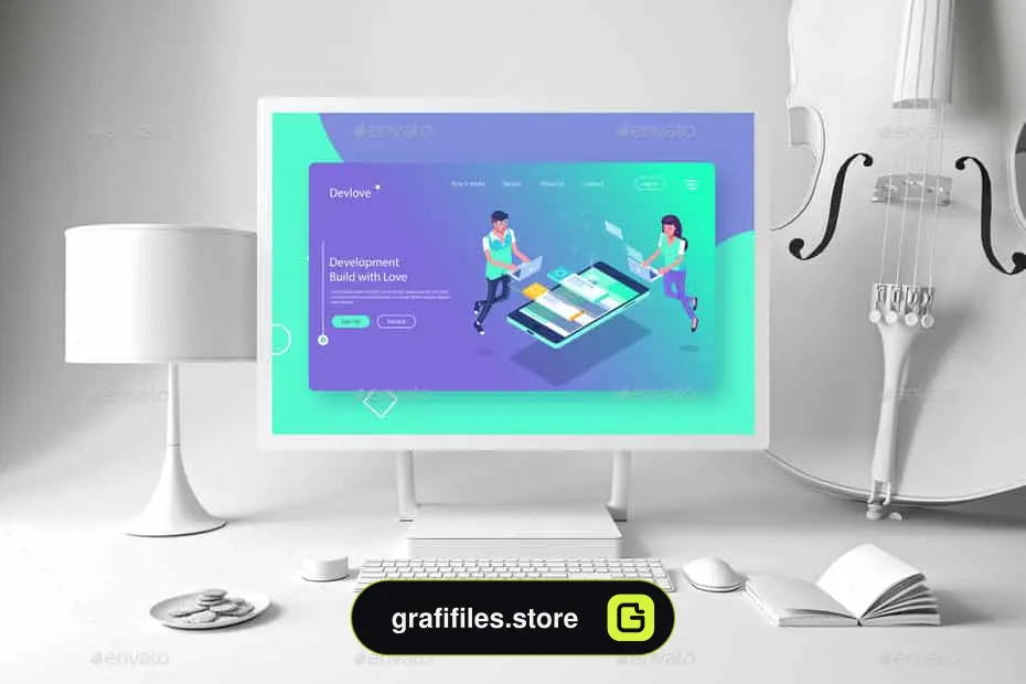 موکاپ مایکروسافت سرفیس Clean Surface Pro