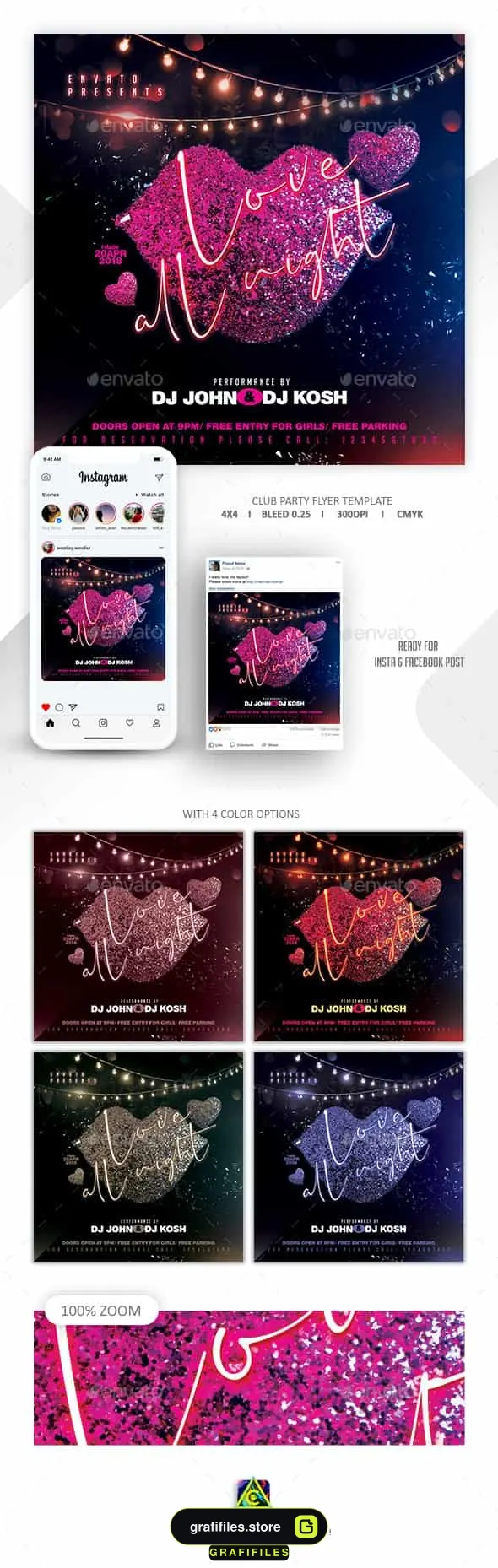 فایل لایه باز بنر Club Party Flyer