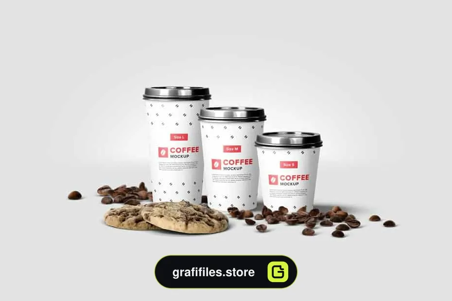 موکاپ قهوه Coffee Mockup Scene Creator