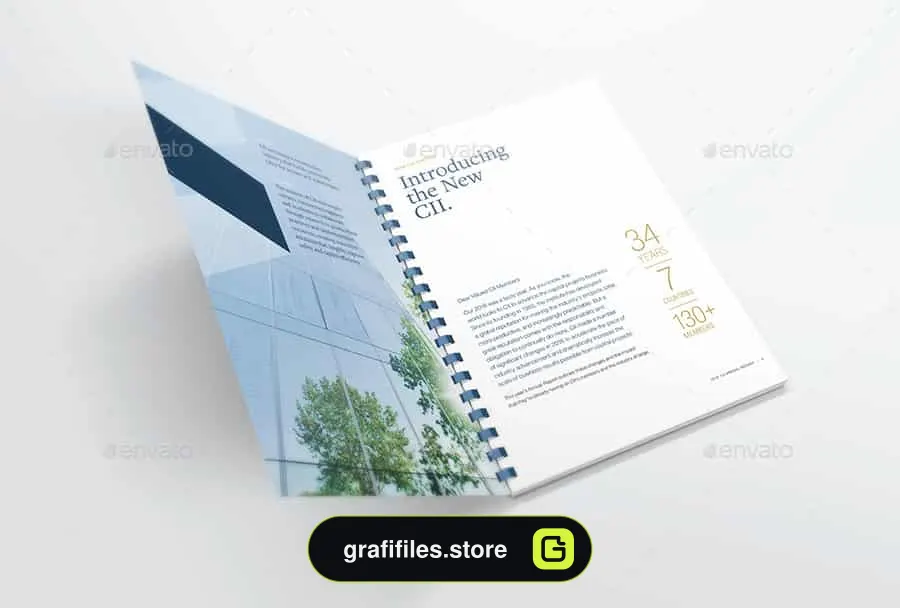 موکاپ کتاب سیمی