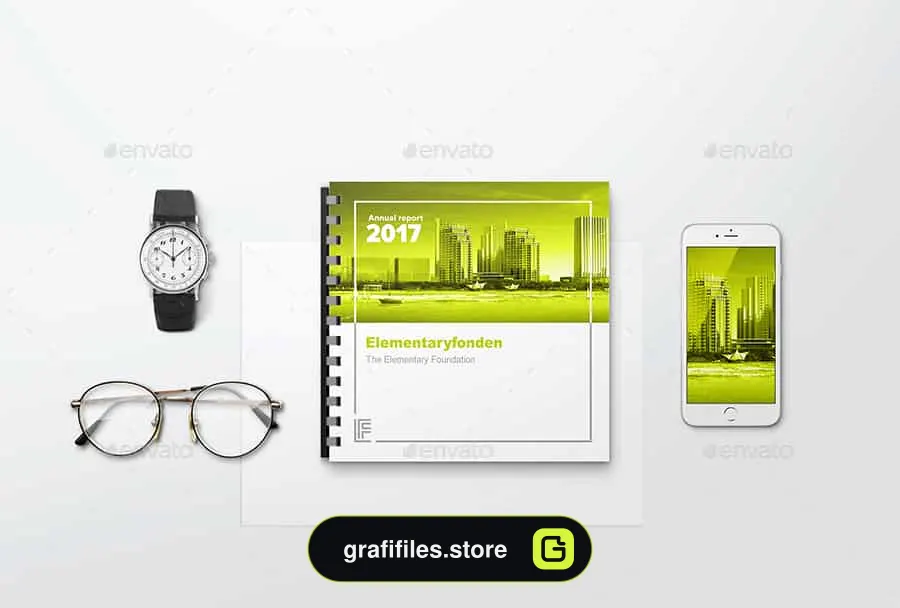 موکاپ کتاب سیمی Comb Bound Book Mockups 3