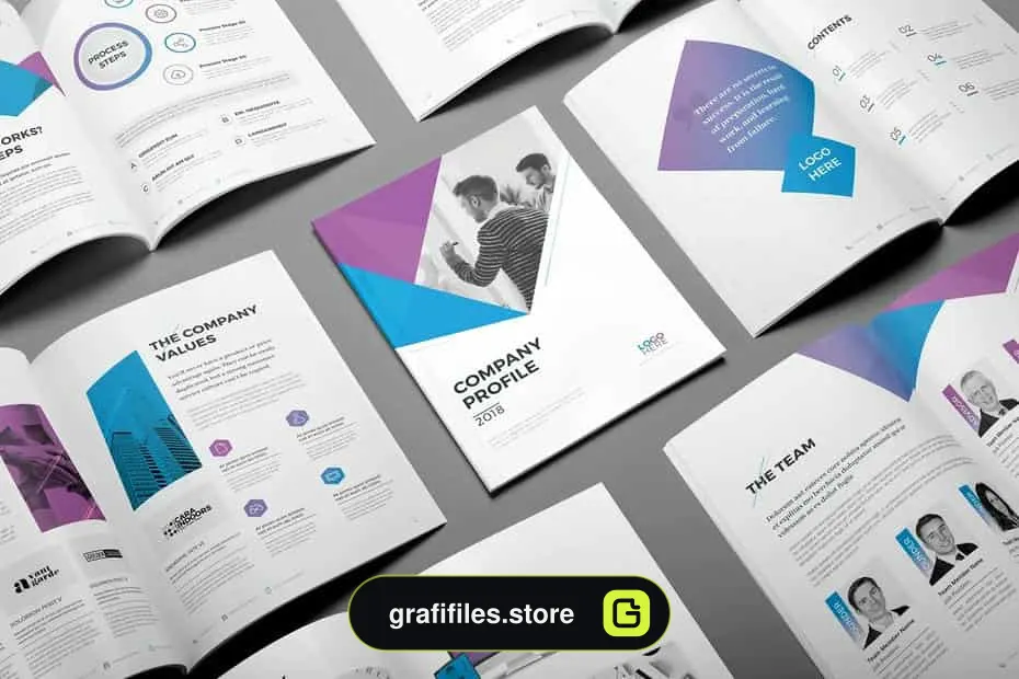 قالب ایندیزاین Company Profile