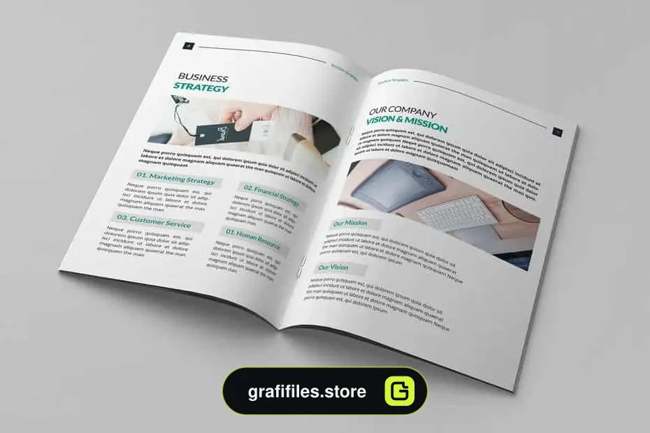 قالب ایندیزاین بروشور شرکتی Corporate Brochure Template