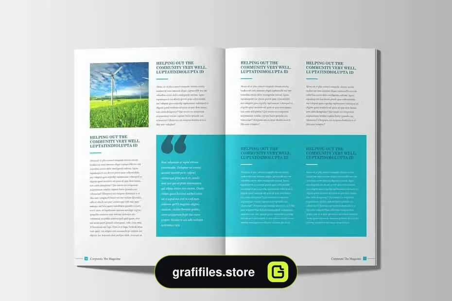 قالب ایندیزاین مجله Corporate Business - 15