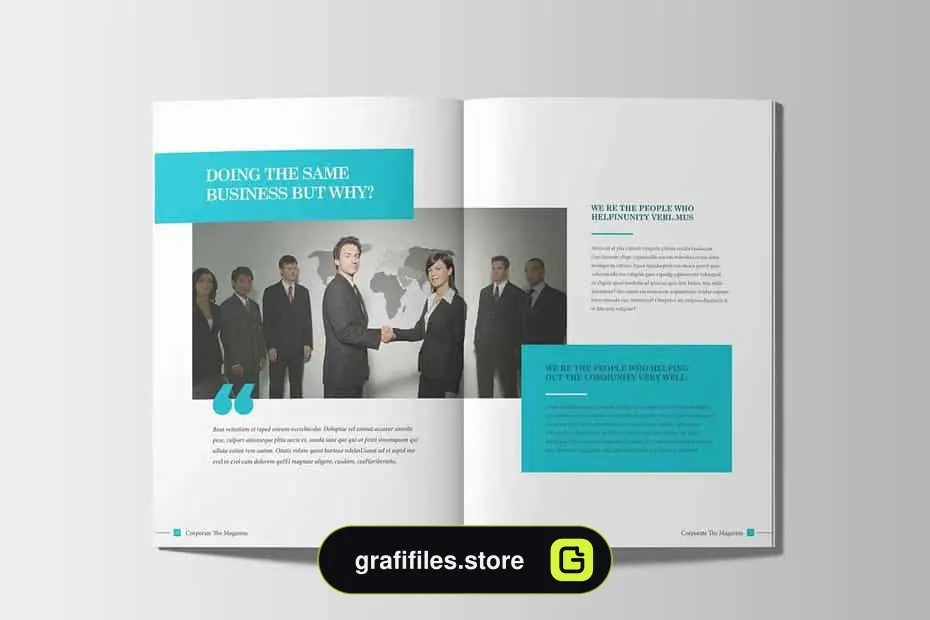 قالب ایندیزاین مجله Corporate Business Magazine Template