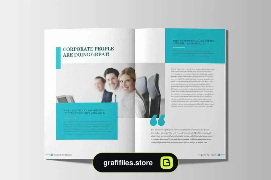 قالب ایندیزاین مجله Corporate Business Magazine Template