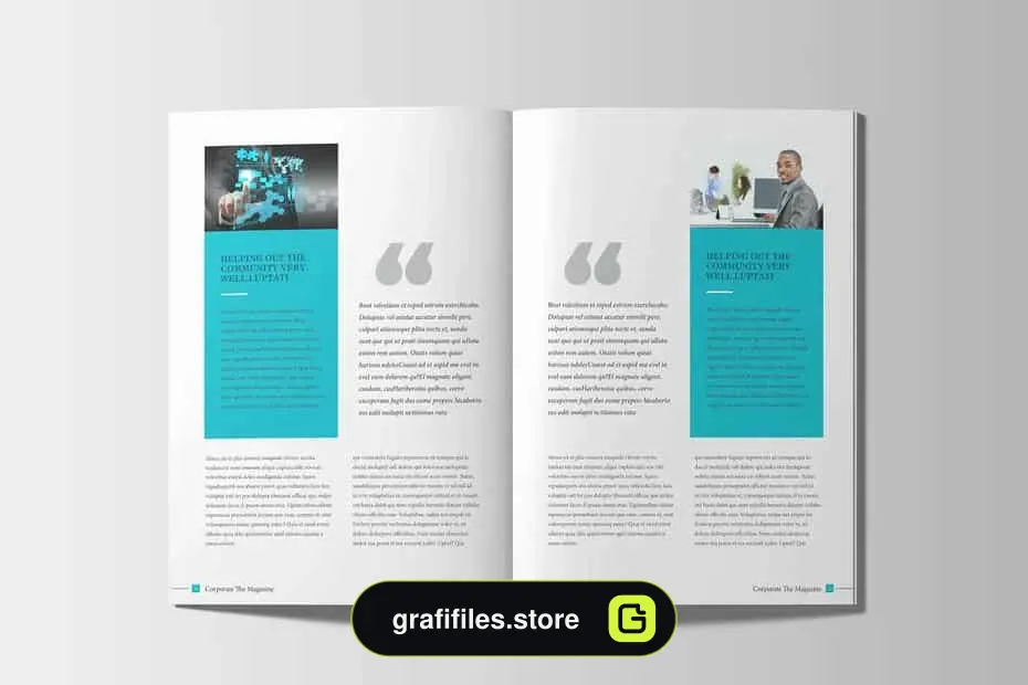 قالب ایندیزاین مجله Corporate Business - 9