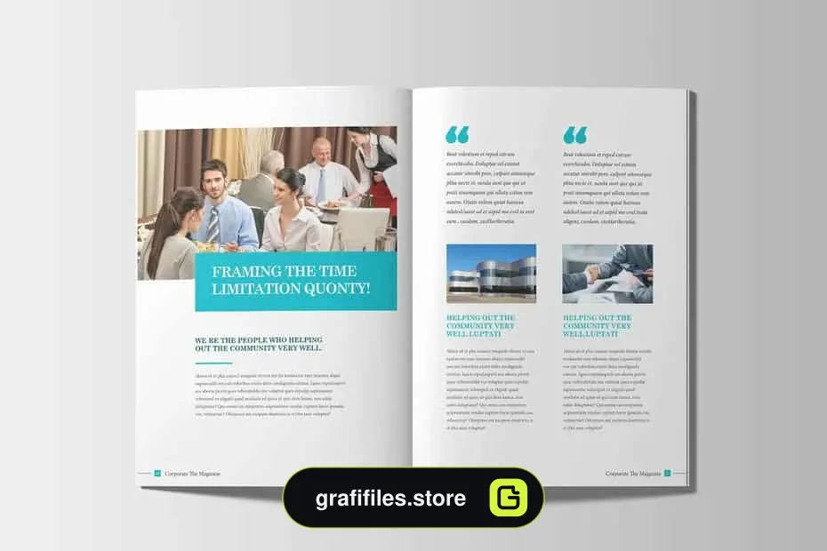 قالب ایندیزاین مجله Corporate Business - 11