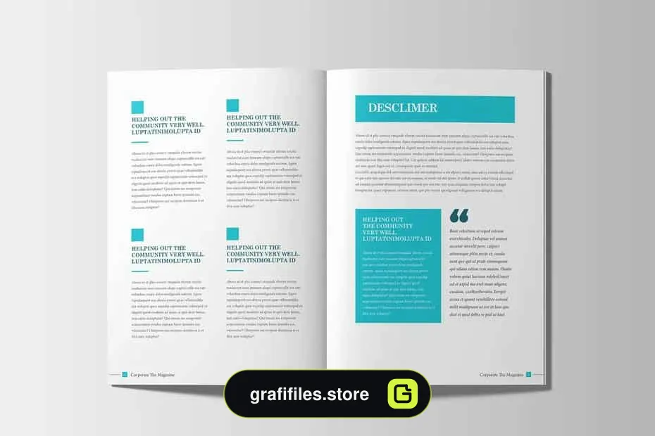 قالب ایندیزاین مجله Corporate Business - 13