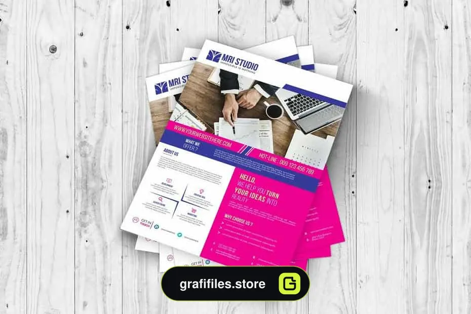 وکتور تراکت شرکتی Corporate Flyer Template
