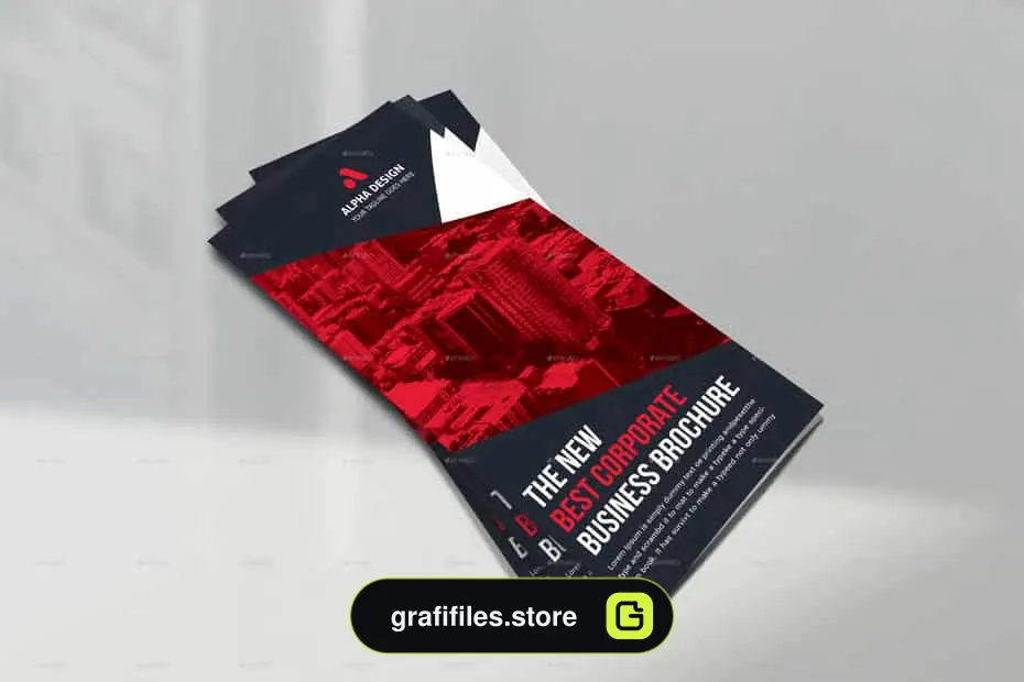 فایل لایه باز بروشور شرکتی Corporate Tri-fold Brochure
