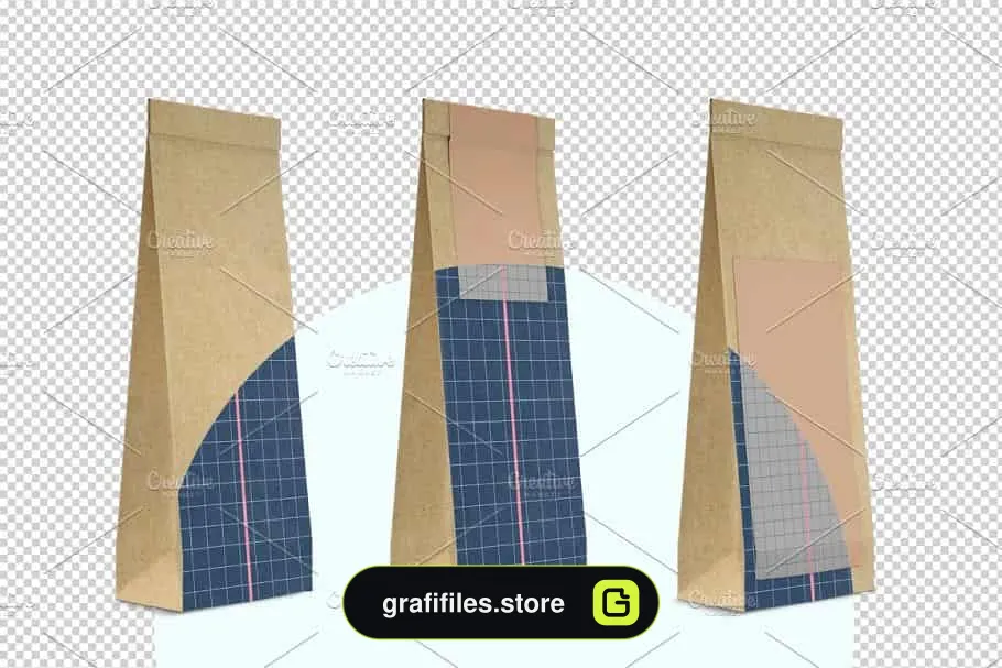 موکاپ پاکت کاغذی Craft Pouch Mockup
