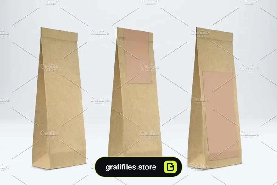 موکاپ پاکت کاغذی Craft Pouch Mockup