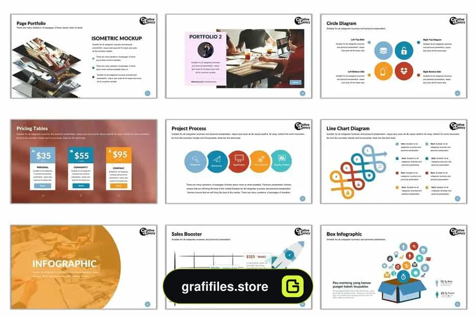 قالب پاورپوینت Creative Agency Template