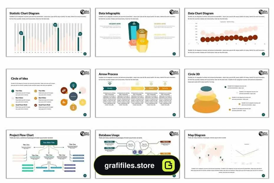 قالب پاورپوینت Creative Agency Template - 7