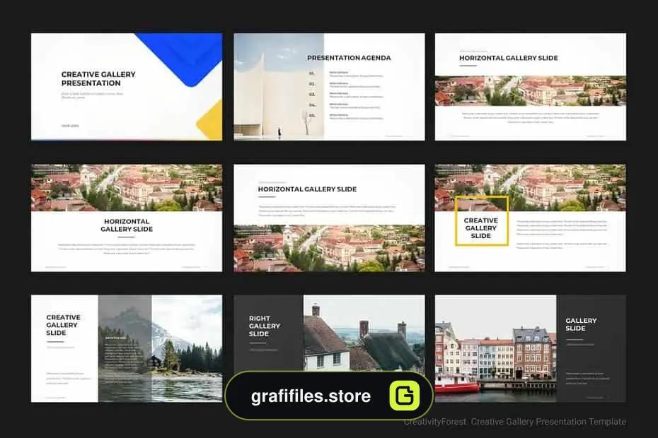 قالب پاورپوینت Creative Gallery PowerPoint Template