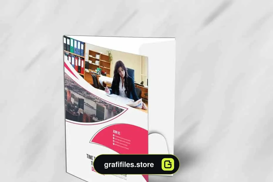 وکتور پوشه پرزنتیشن Creative Presentation Folder 06