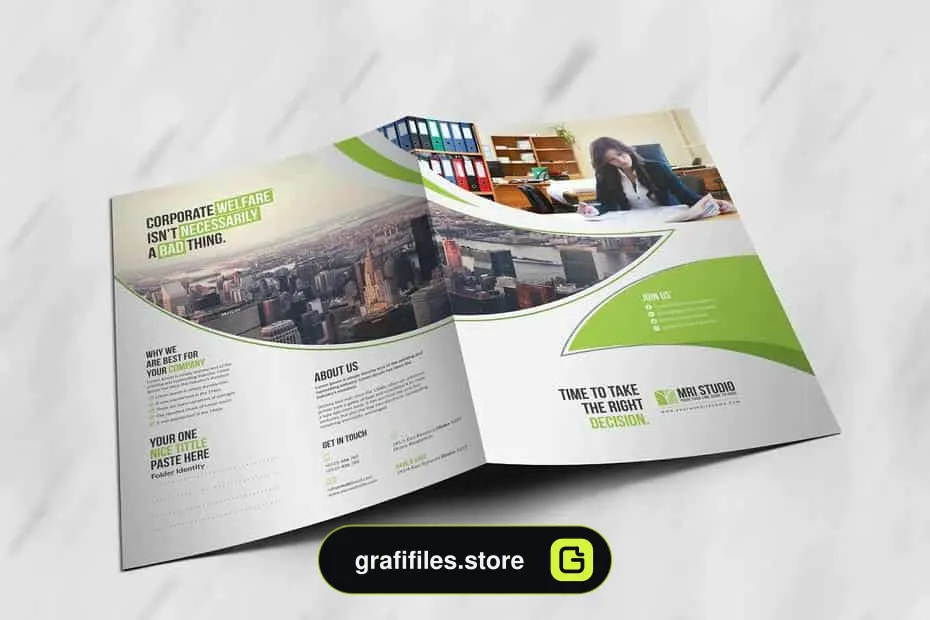 وکتور پوشه پرزنتیشن Creative Presentation Folder 06