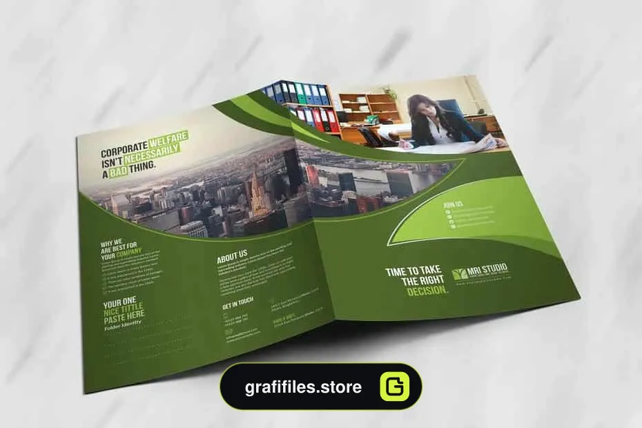 وکتور پوشه پرزنتیشن Creative Presentation Folder 06